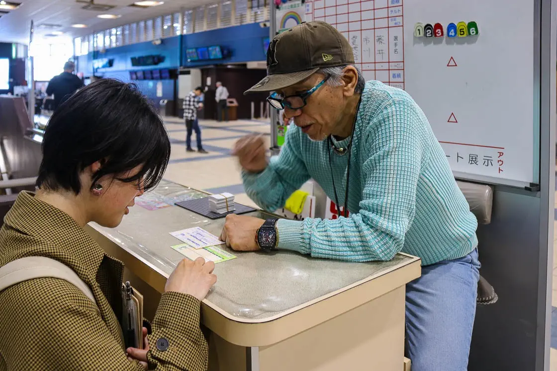 An advisor imparting some race advice