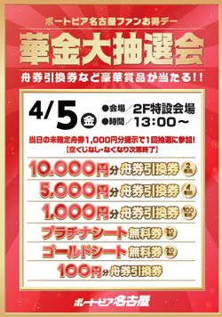 4月5日華金大抽選会