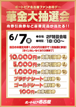 6月7日華金大抽選会